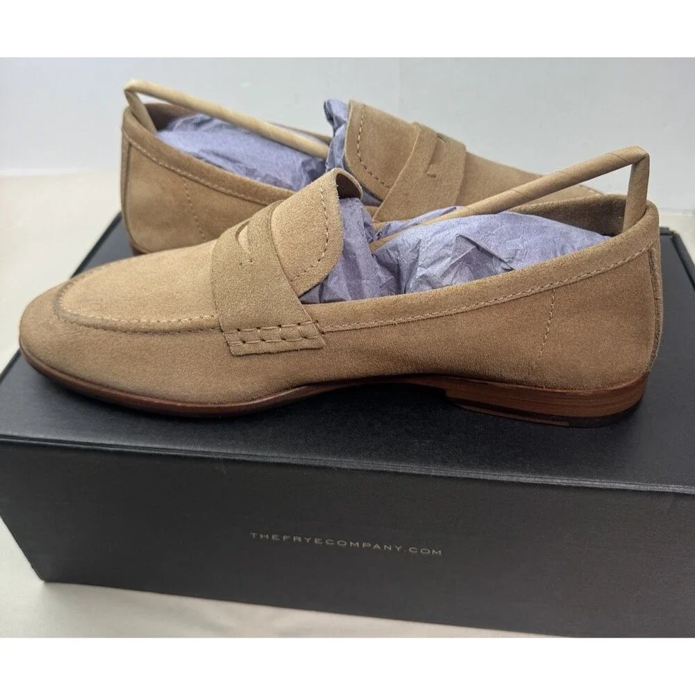 Frye Men’s Graham Penny Loafers Shoes in Dune Size: 9 M